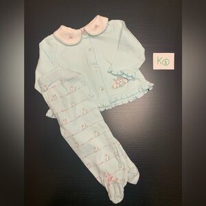 Little Me 3-6m Bunny Theme Matching Set